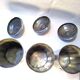 3 metal spice pots, 60s