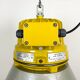 Yellow industrial explosion proof lamp with aluminium shade, 1990s