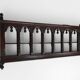16th Century gothic style hand carved wall mount rack