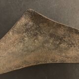 Brutalist metal ashtray or empty pocket signed R. Roux, 1950