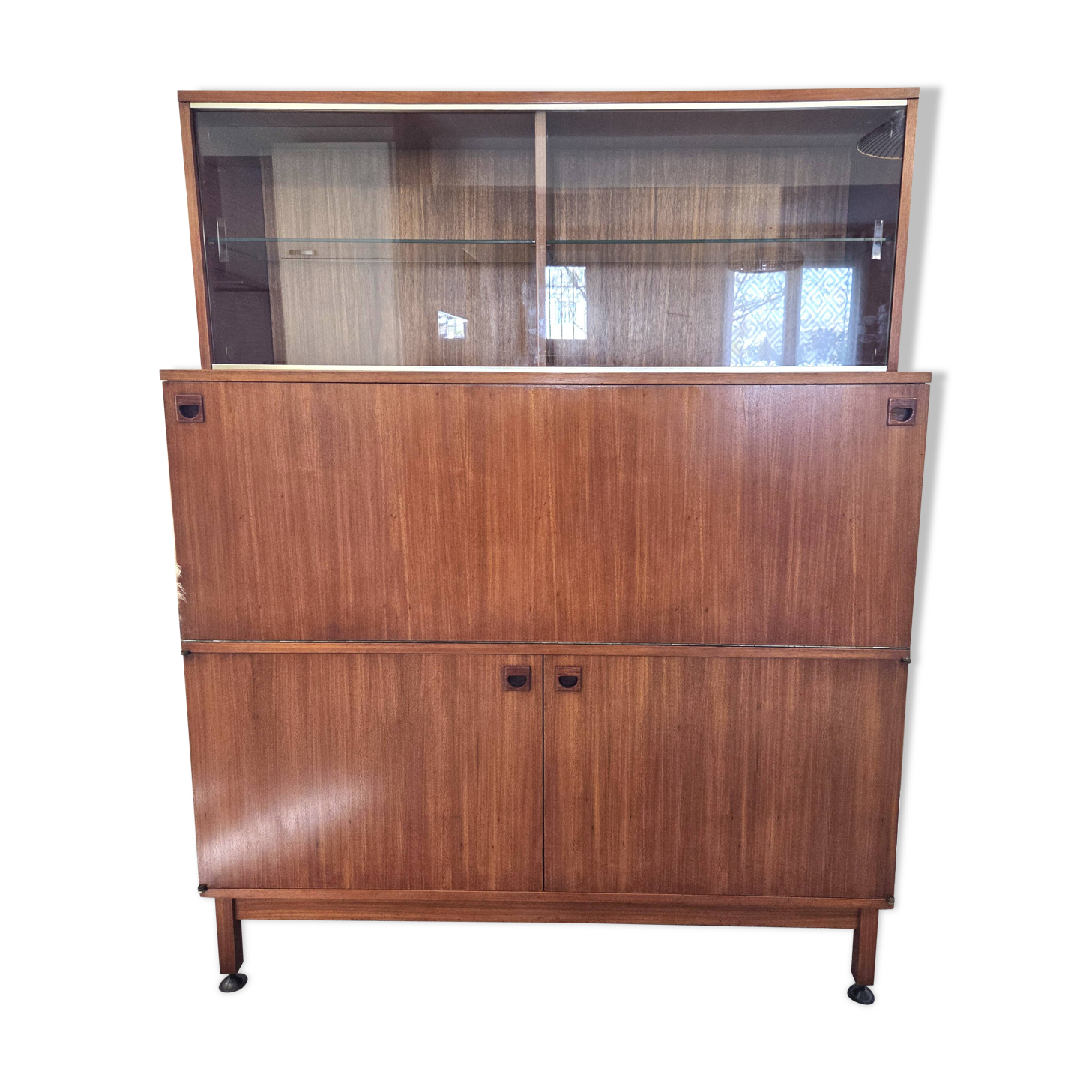 Buffet secrétaire en teck scandinave André Monpoix