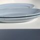 Oval dish and two matching ramekins, 50s sky blue