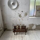 Small modernist oak planter from the 1950s