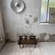 Small modernist oak planter from the 1950s