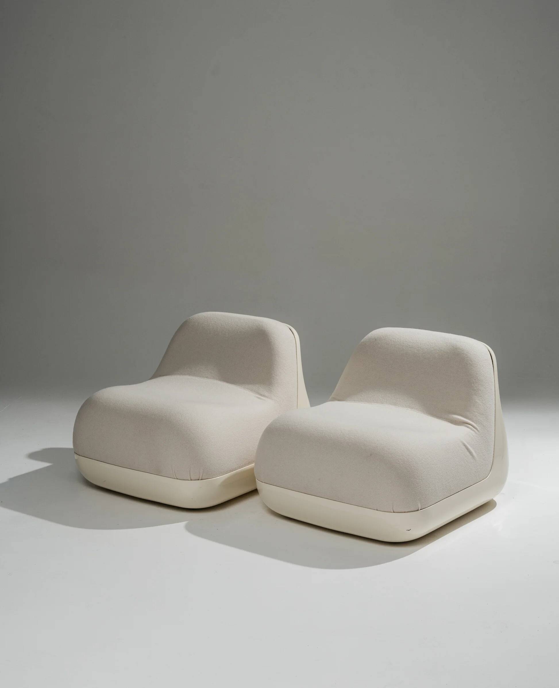 Pair of 'Jumbo' armchairs, Rosselli, Saporiti, 1970s