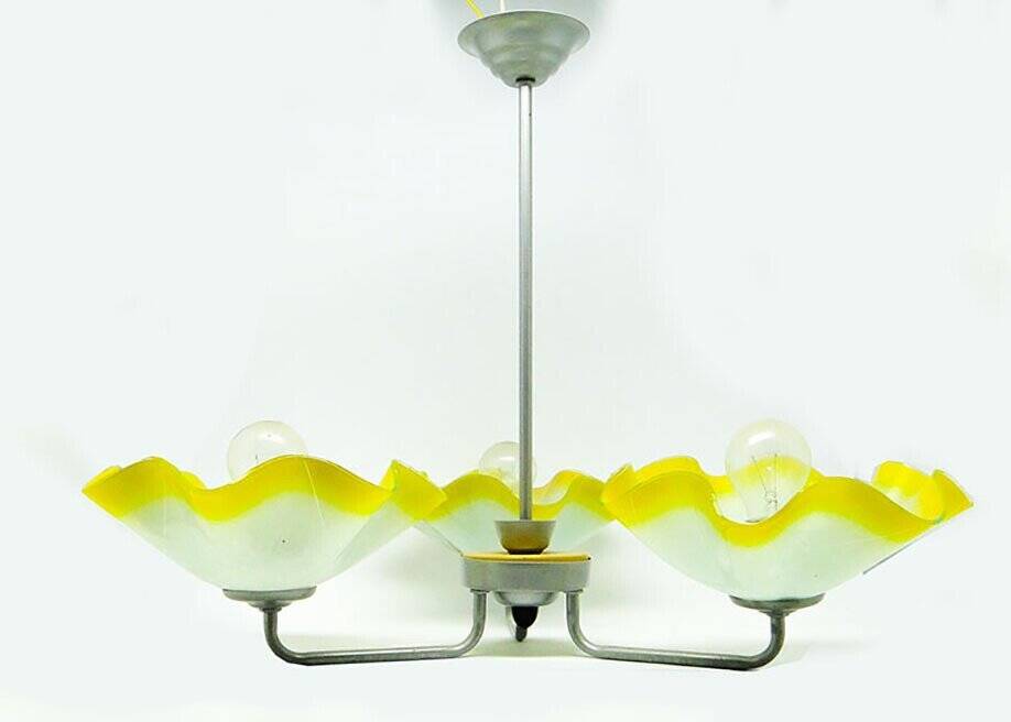 Mid-century chandelier from Polam, Poland, 1960s