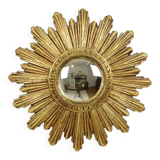 Small Sun Mirror Sunburst Mirror Gold Leaf Convex 24cm