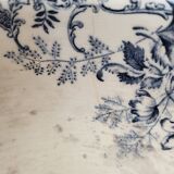 Floréal ironstone salad bowl on pedestal