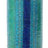 Aldo Londi for Bitossi Vase 1960s Rimini Blue Ceramics