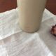 Bouteille en gres gris, beige