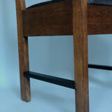 Oak Art Deco Chair L.O.V. Oosterbeek 1920s. Set Of 2
