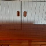 Commode en bois vernis, années 80