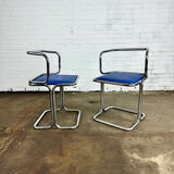 Vintage tubular frame dining room chairs