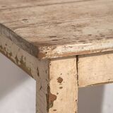 Paire de tables de chevet basses blanches anciennes (c.1920)