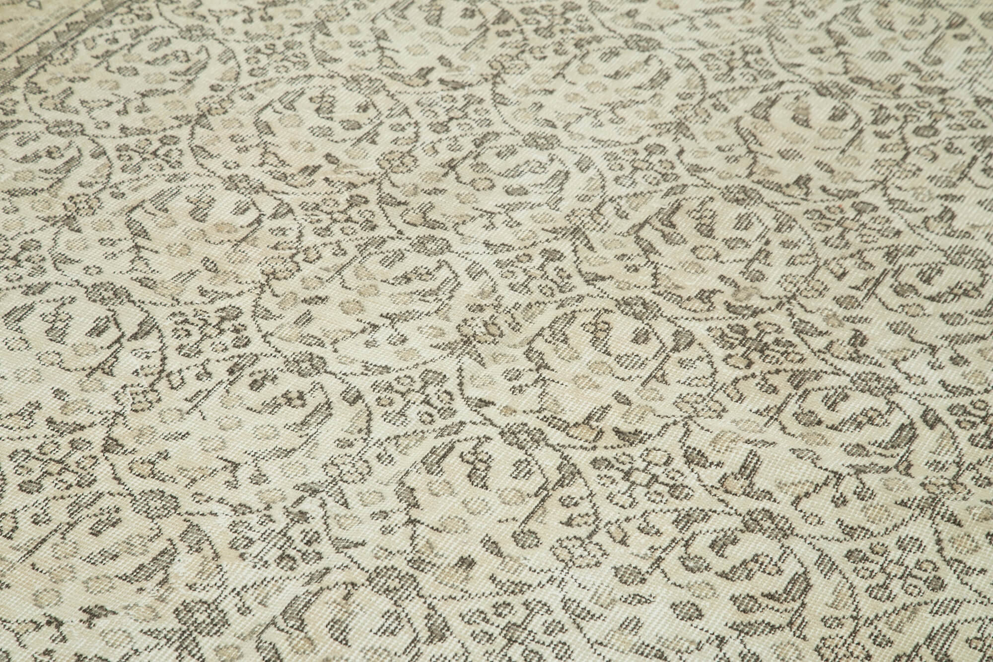 Hand-Knotted Unique Turkish Beige Rug 171 cm x 285 cm