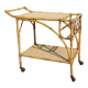 Trolling trolley served in rattan