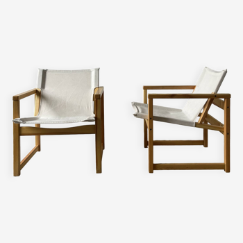 Pair of Safari RYD armchairs by Tord Bjorklund, IKEA, 1990s