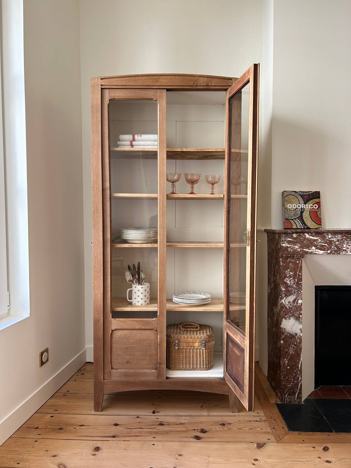 Parisian glass cabinet