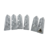 6 knife holders in cut crystal