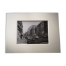 Photographie 18x24cm - Tirage argentique noir et blanc ancien - Rue Fbg St Honoré - Années 1950-1960