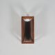 Danish vintage magazine holder in teak with leather, 1970s
