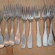 12 antique cake forks