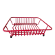 Plasticized metal dish rack