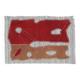 Burgundy Textile Wall Hanging, Handmade Tapestry Rug