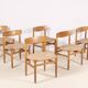 6x Børge Mogensen Øresund Dining Chairs in Oak