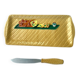 Slush cake dish + knife