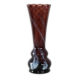 Ruby glass vase, Danish design, 1960s, made in Denmark