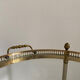 Vintage brass and glass rolling service