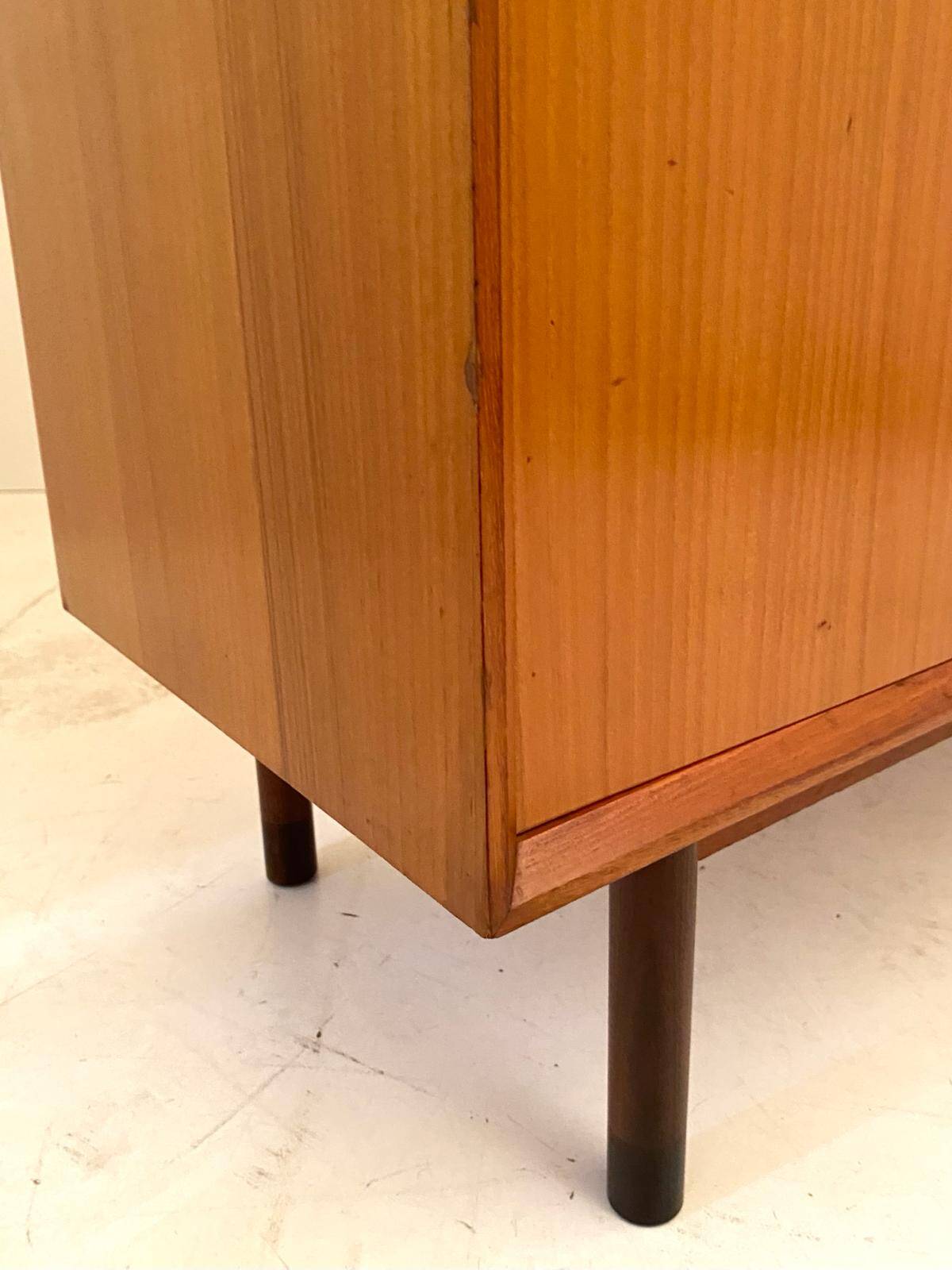 Midcentury Modern, Beech wood cabinet,  FARAM, Italy 1960 's