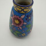Vase in enamels of the Louvière