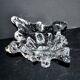 1960 design empty pocket coupe in free-form moulded crystal by Daum