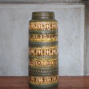Ceramic vase West Germany, flower pot, interior decoration.