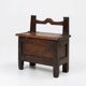 16th Century French wooden stool with storage and nice patina