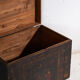 Antique chest painted in pine wood – China, around 1900
