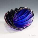 Ribbed submerged vase Murano Archimede Seguso 1950s