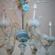 Lustre en verre Murano multicolore vers 1900