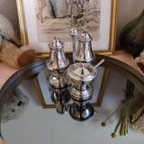 Antique English silver-plated condiment server