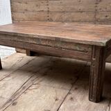 Burmese teak coffee table