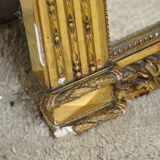 Large 19th Century Gilded Stucco Mirror