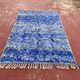Moroccan Berber rug in royal blue 250x150 cm – geometric pattern – handmade