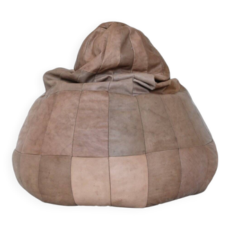 De Sede patchwork Bean Bag pouf in leather Switzerland 1970