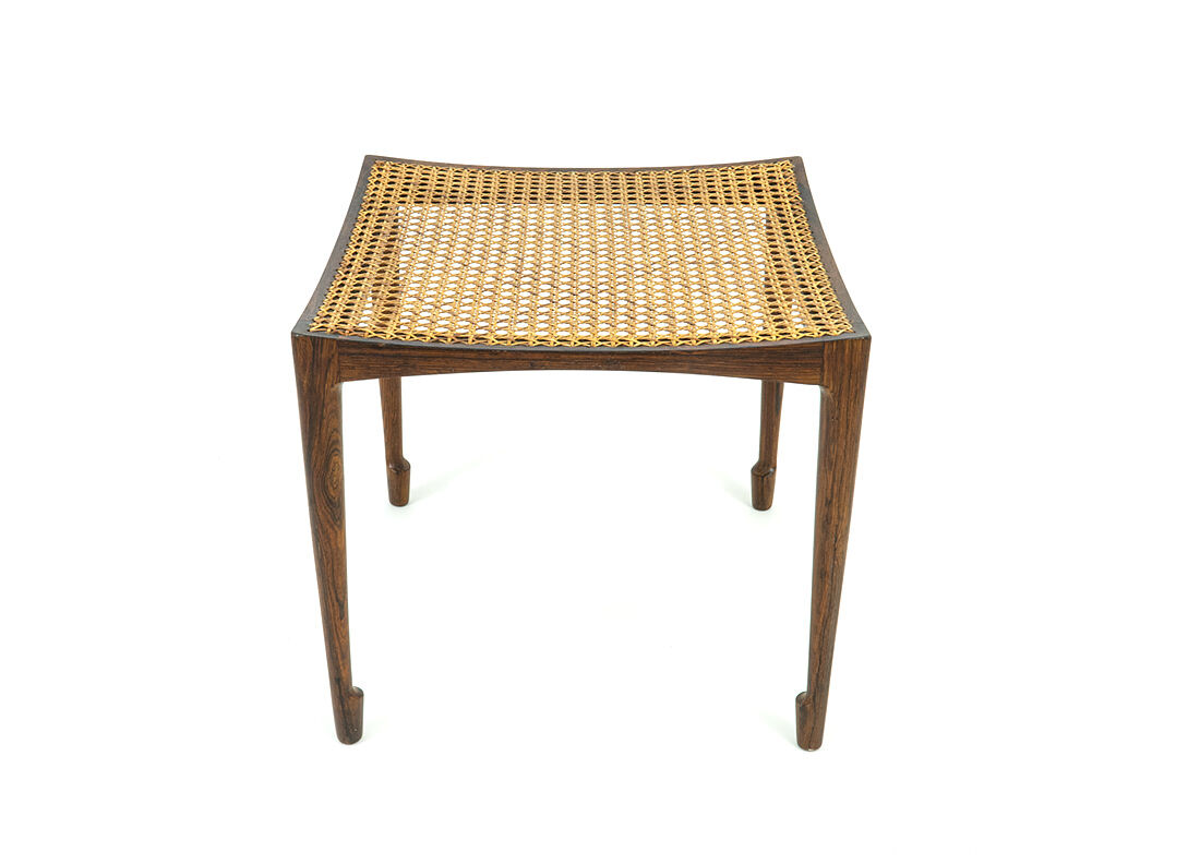 Danish rosewood stool by Bernt Petersen for Wørts Møbelsnedkeri