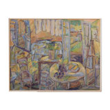 Fauve Interior and Garden Scene