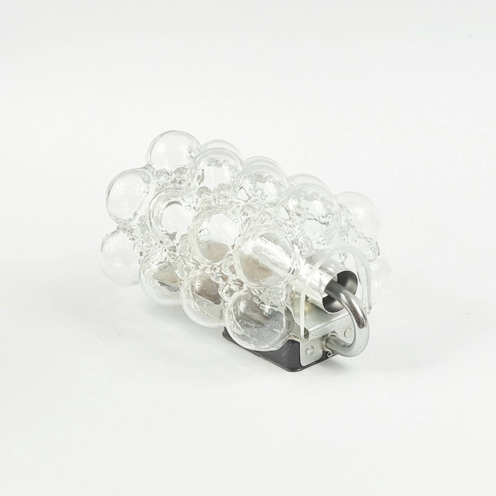 Pair of Mid-Century Bubble Glass Wall Lamps by H. Tynell for Limburg, 1960s