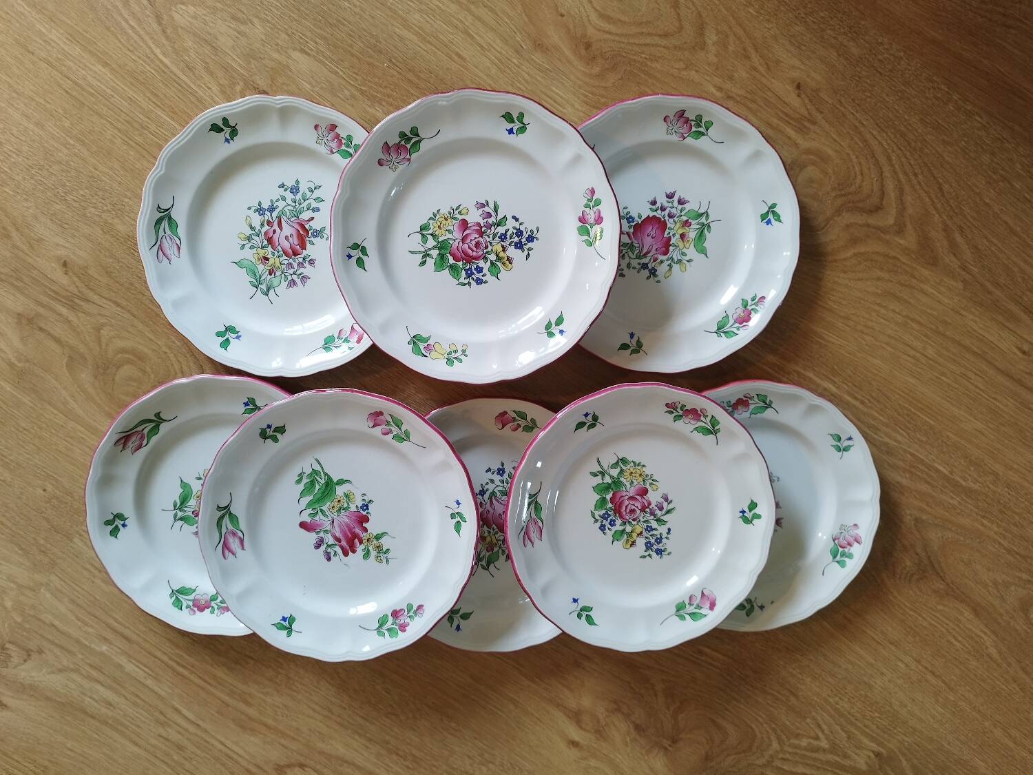 Assiettes à dessert Lunéville Keller et Guérin