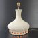 Vintage 1970s orange enamel lamp